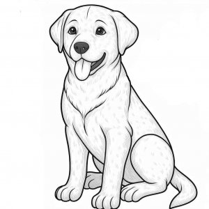 Dog coloring page - picture 15