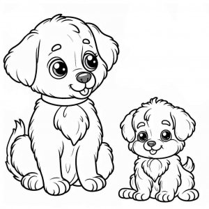 Dog coloring page - picture 16