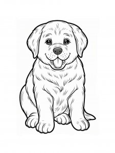 Dog coloring page - picture 18
