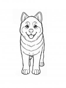 Dog coloring page - picture 19