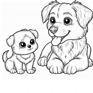 Dog coloring page - picture 20