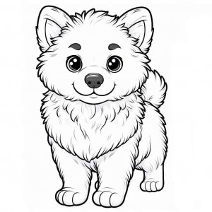 Dog coloring page - picture 23