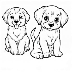 Dog coloring page - picture 24