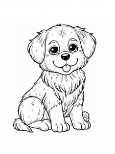 Dog coloring page - picture 29