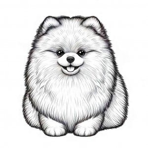 Dog coloring page - picture 3