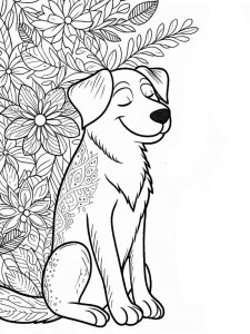 Dog coloring page - picture 31
