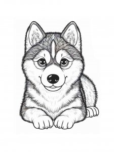 Dog coloring page - picture 35