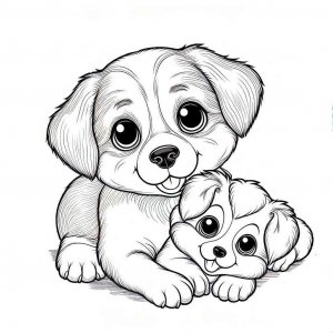 Dog coloring page - picture 4