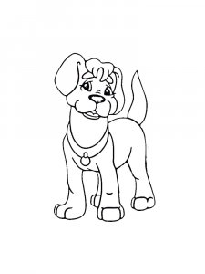 Adorable Dog Coloring Page