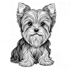 Dog coloring page - picture 6