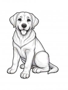 Dog coloring page - picture 7