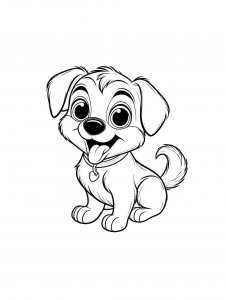 Playful Puppy Coloring Page