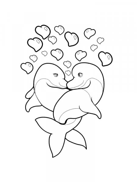 Dolphin coloring pages. Download and print dolphin coloring pages