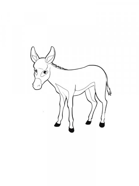 Donkey Coloring Pages