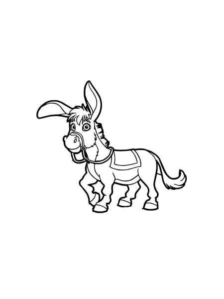 Donkey coloring pages