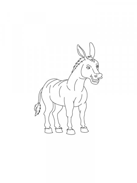 Donkey coloring pages