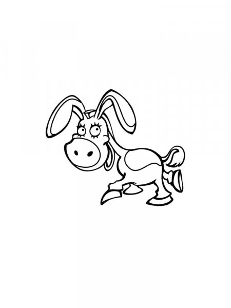 Donkey coloring pages