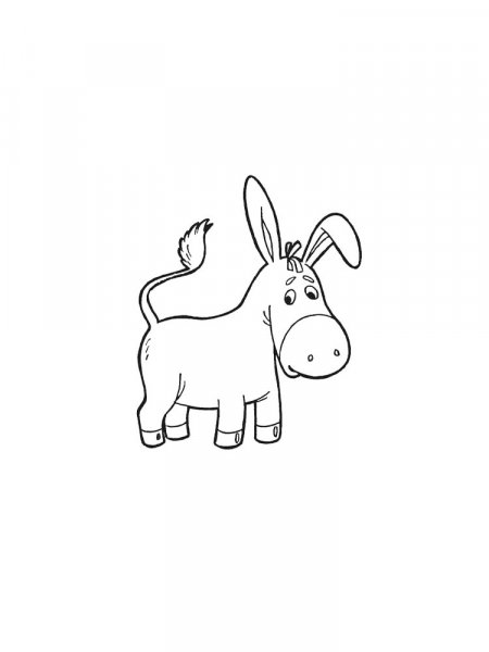 Donkey coloring pages