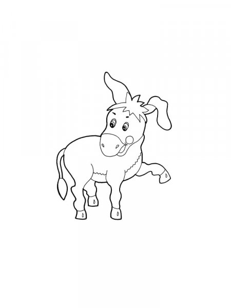 Donkey coloring pages