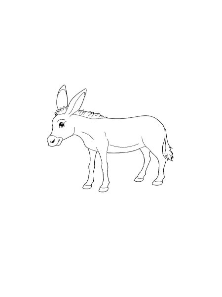 Donkey coloring pages