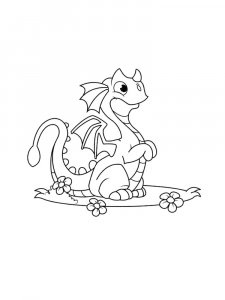 Dragon coloring page - picture 24