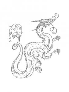 Dragon coloring page - picture 29