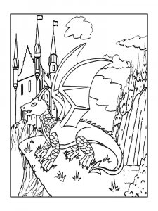 Dragon coloring page - picture 30