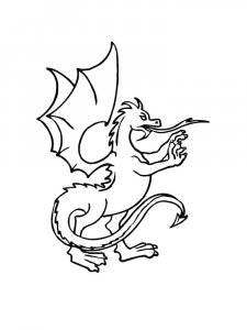 Dragon coloring page - picture 33