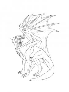 Dragon coloring page - picture 37