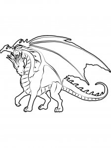 Dragon coloring page - picture 39