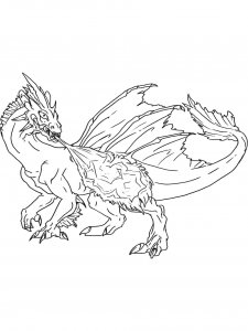 Dragon coloring page - picture 44