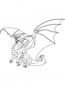 Dragon coloring page - picture 45