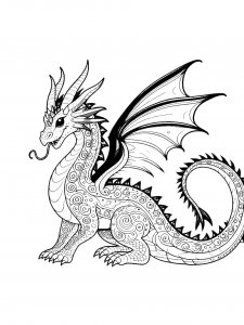 Earth Dragon Coloring Page