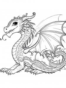 Air Dragon Coloring Page