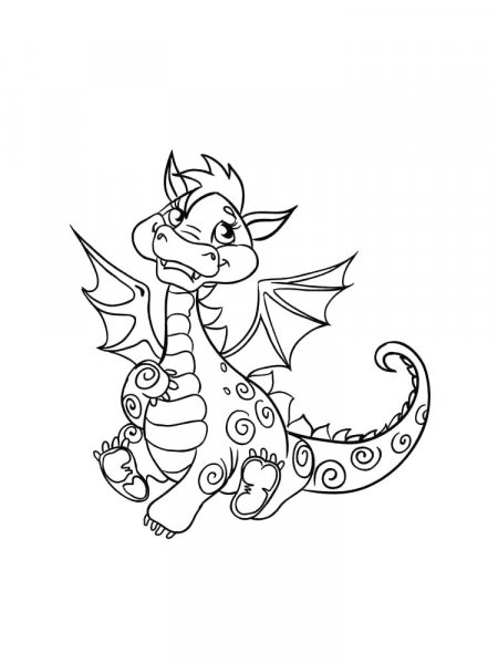 Dragons coloring pages