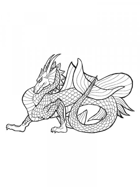 Dragons coloring pages