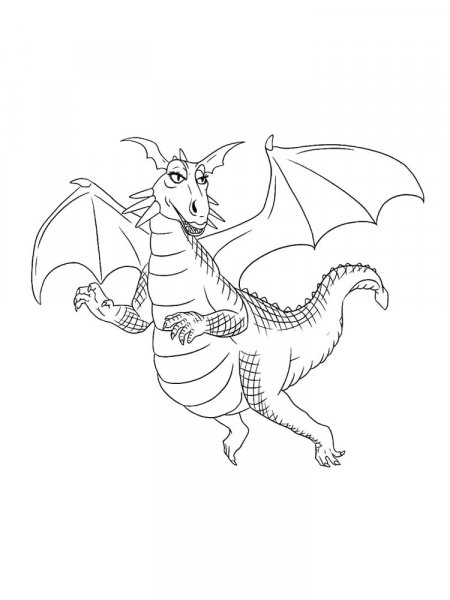 Dragons coloring pages