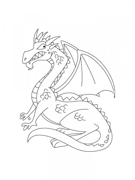 Dragons coloring pages