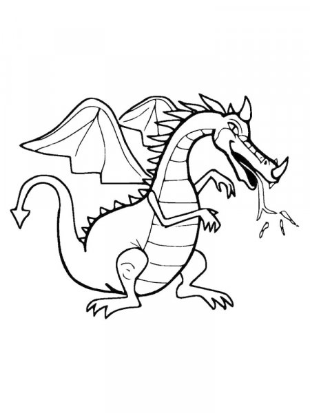 Dragons coloring pages