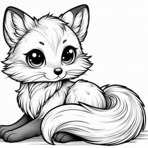 Fox coloring page - picture 3