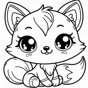 Fox coloring page - picture 5