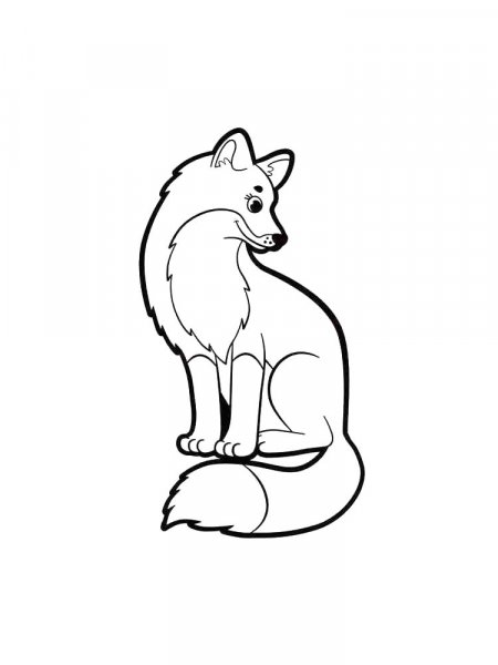 Fox coloring pages