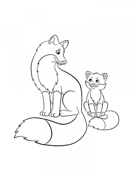 Fox coloring pages