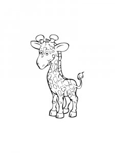 Baby Giraffe Coloring Page