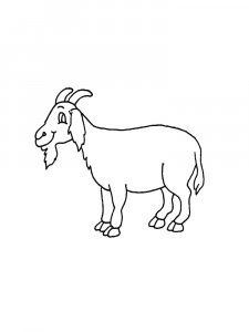 Goat Side View Coloring Page