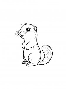 Little Gopher Coloring Page