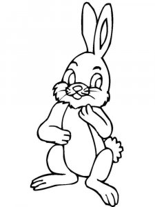 hares coloring page - picture 1