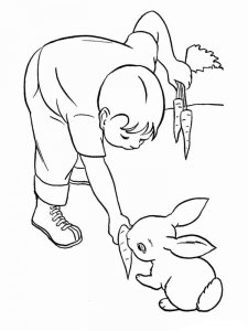 hares coloring page - picture 15
