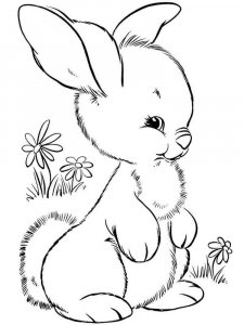 hares coloring page - picture 17