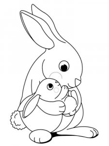 hares coloring page - picture 19